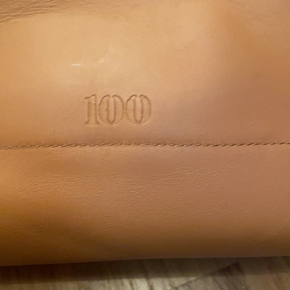 FEED Project Tote Camel Leather Shopping Bag - FEED a 100 - Picture 9 of 12